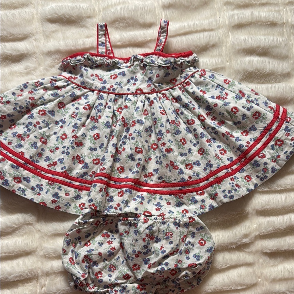 Ralph Lauren Floral Baby Dress with Bloomers 3mo